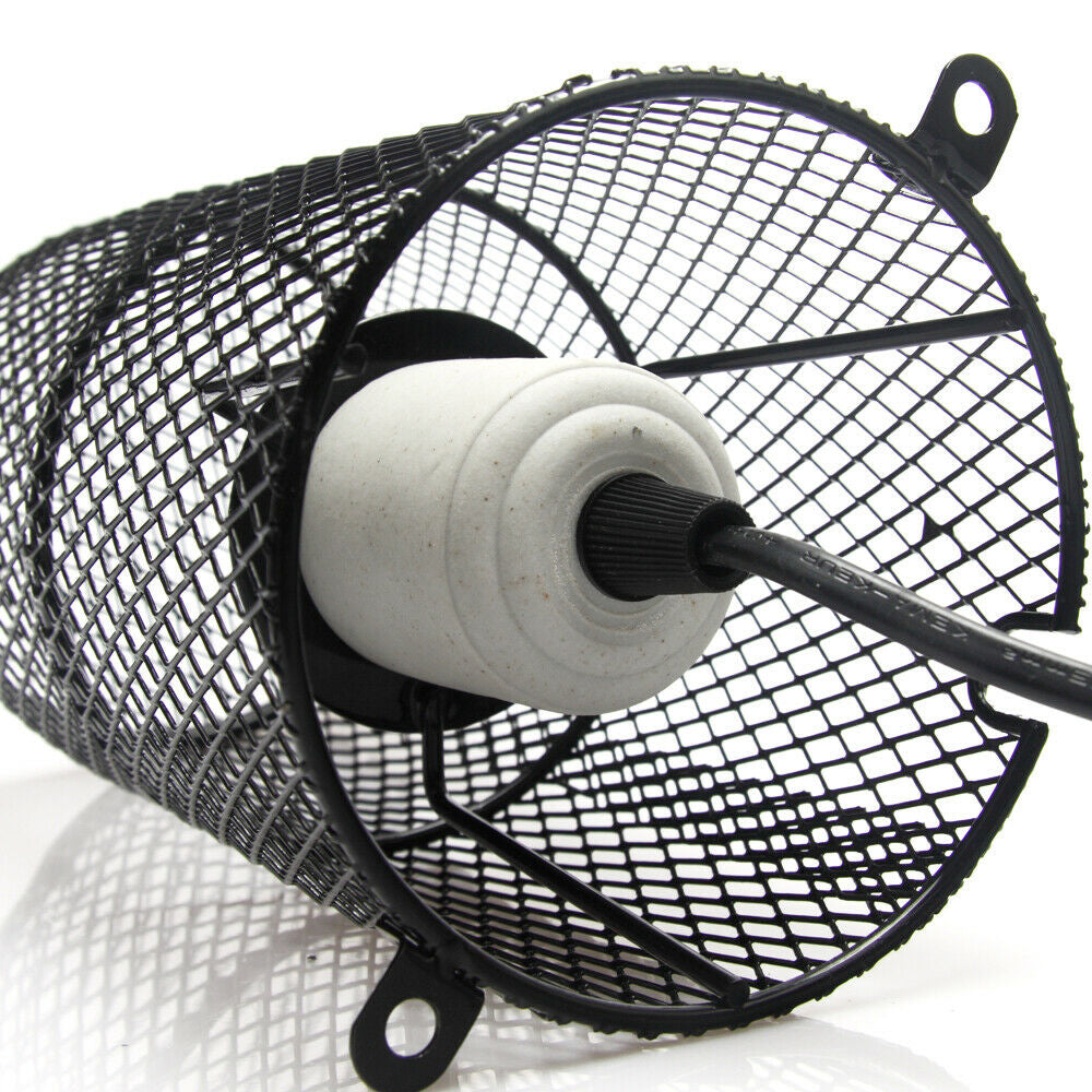 Reptile Ceramic Heat Lamp 200W Holder Snake Chicken Brooder Light Switch Cage